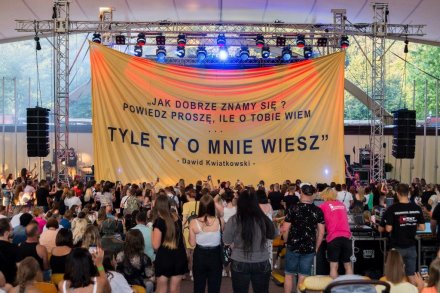 Koncert Dawida Kwiatkowskiego w wislańskim amfiteatrze
